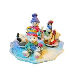 Popular IMports Vintage 1997 Winter Bear Tea Set